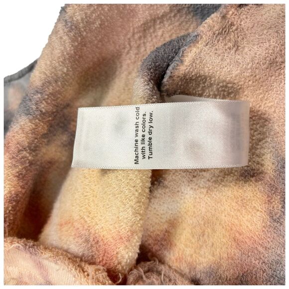 MICHAEL STARS Ariana Flutter Top Pullover Sweatshirt Peach Tie Dye Size small - Picture 7 of 9